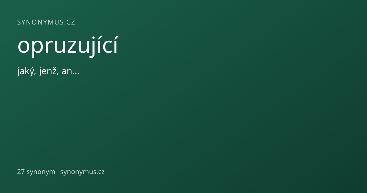 Náhled odkazu: opruzující
