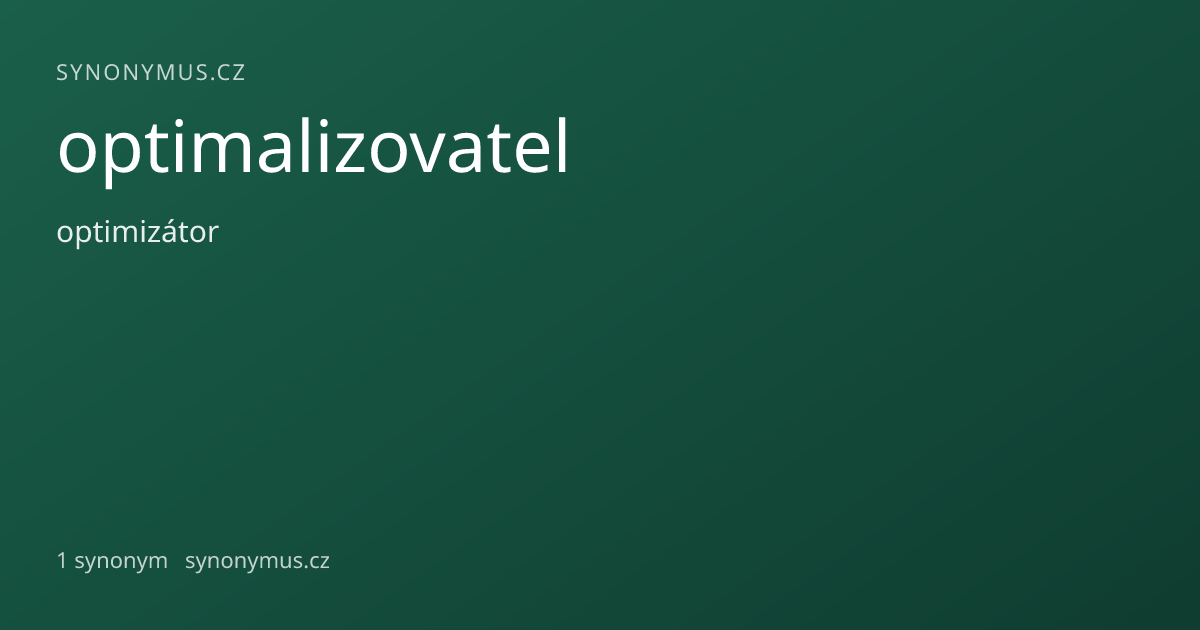 Náhled odkazu: optimalizovatel