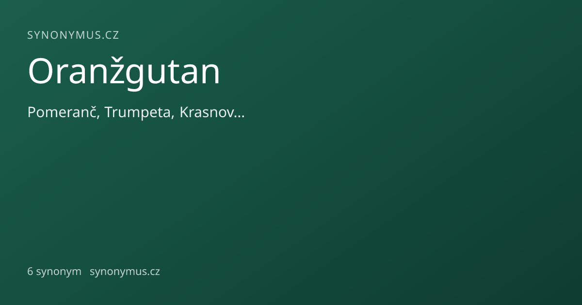 Náhled odkazu: Oranžgutan