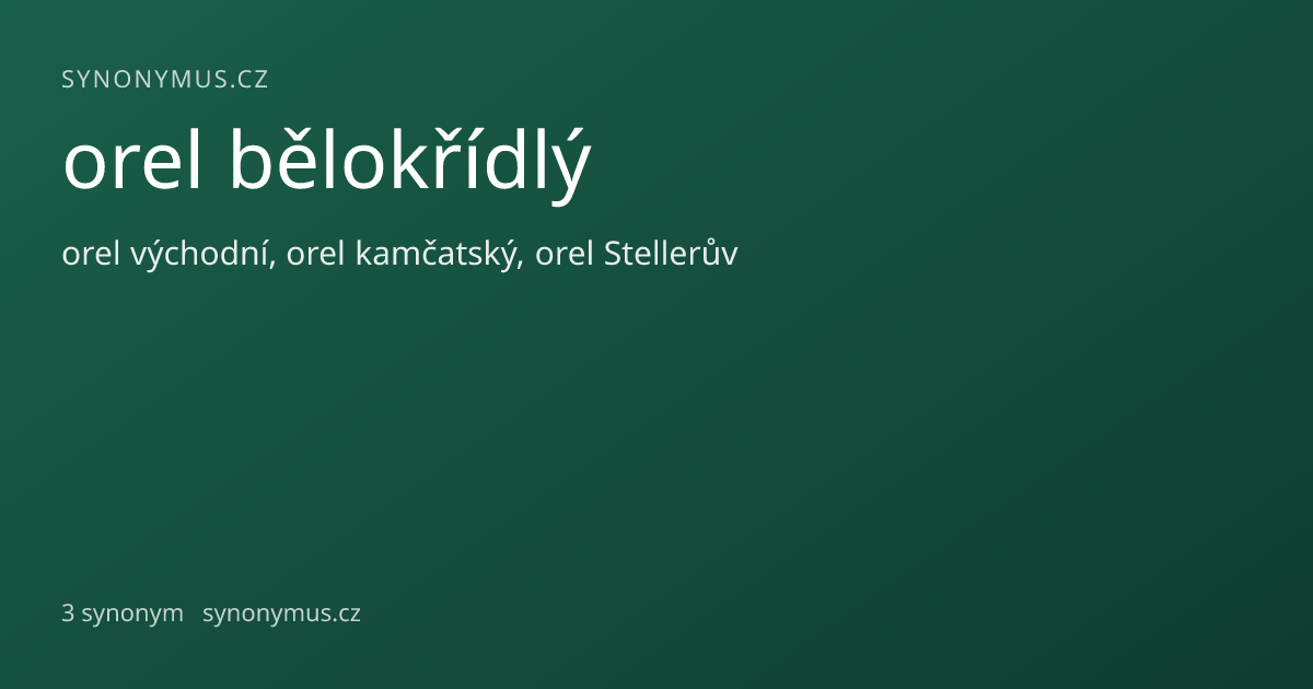 Náhled odkazu: orel bělokřídlý