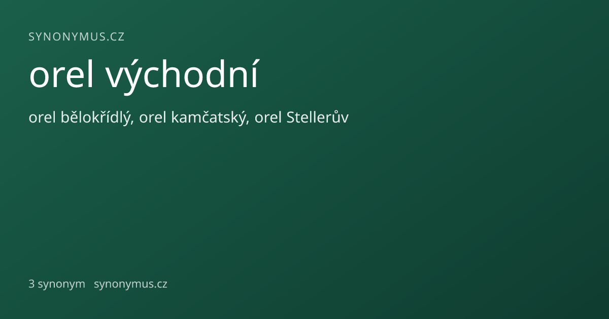Náhled odkazu: orel východní