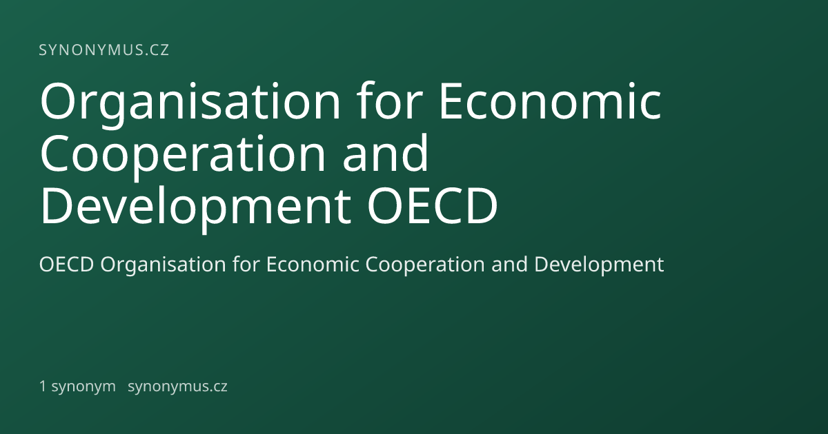 Náhled odkazu: Organisation for Economic Cooperation and Development OECD