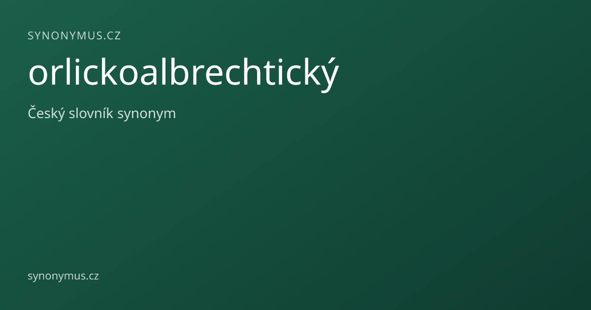 Náhled odkazu: orlickoalbrechtický