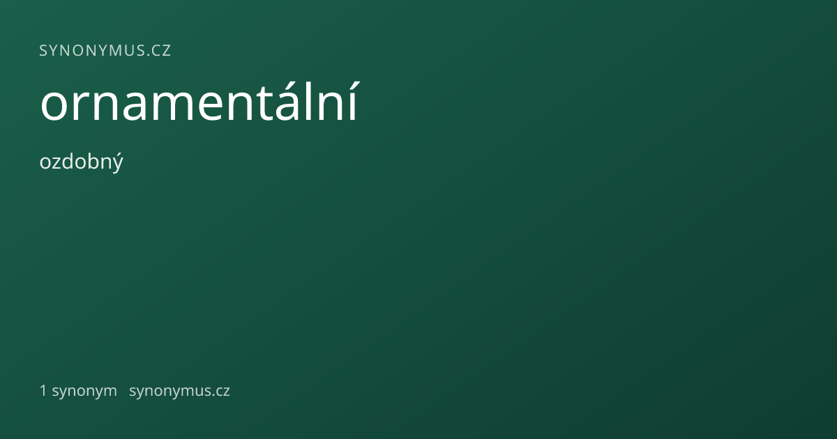 Náhled odkazu: ornamentální