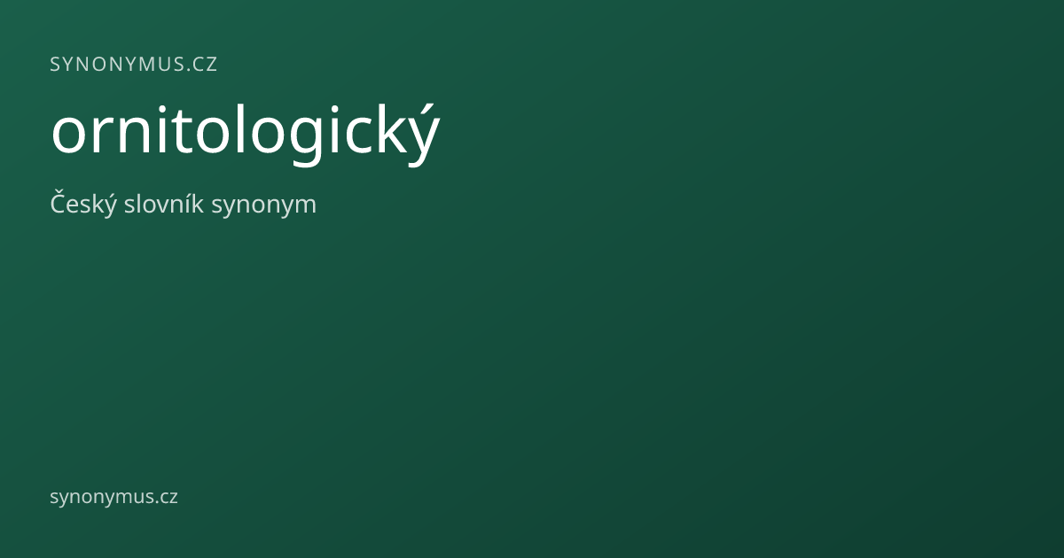 Náhled odkazu: ornitologický