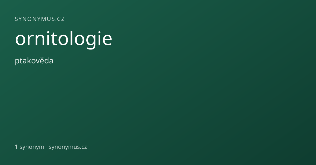 Náhled odkazu: ornitologie