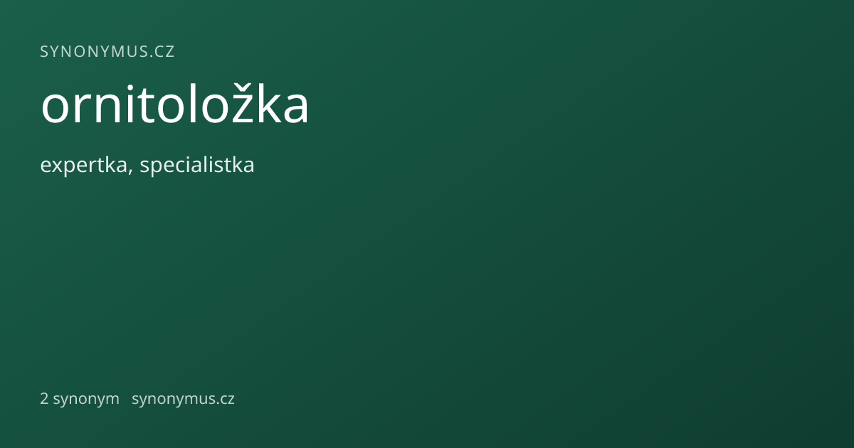 Náhled odkazu: ornitoložka