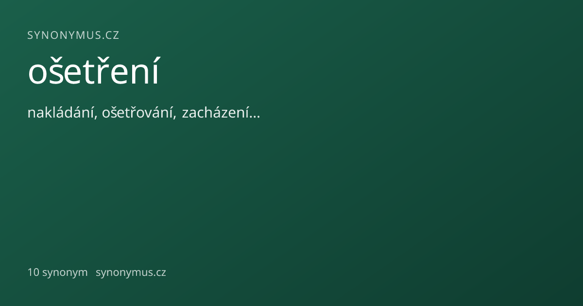 Náhled odkazu: ošetření