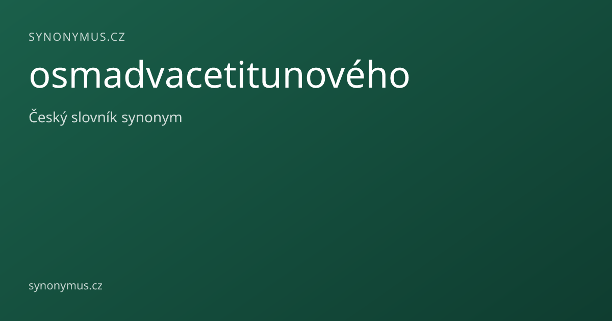 Náhled odkazu: osmadvacetitunového