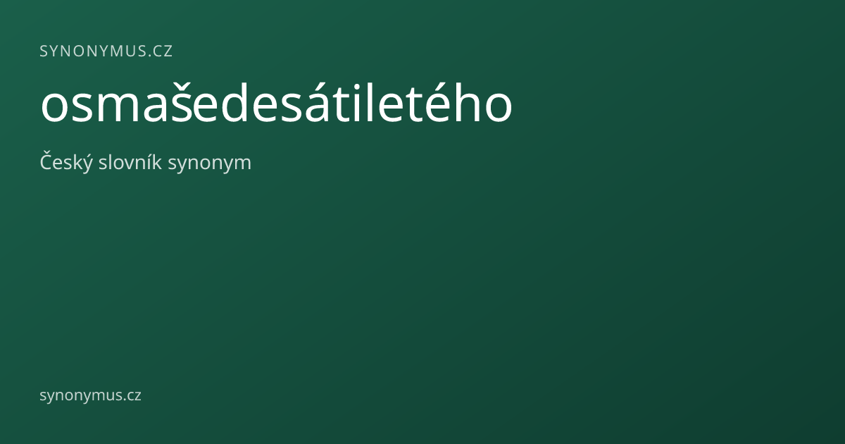 Náhled odkazu: osmašedesátiletého