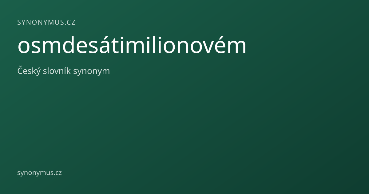 Náhled odkazu: osmdesátimilionovém
