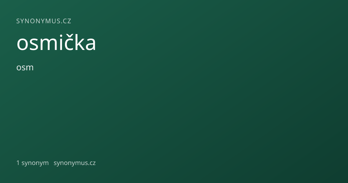 Náhled odkazu: osmička