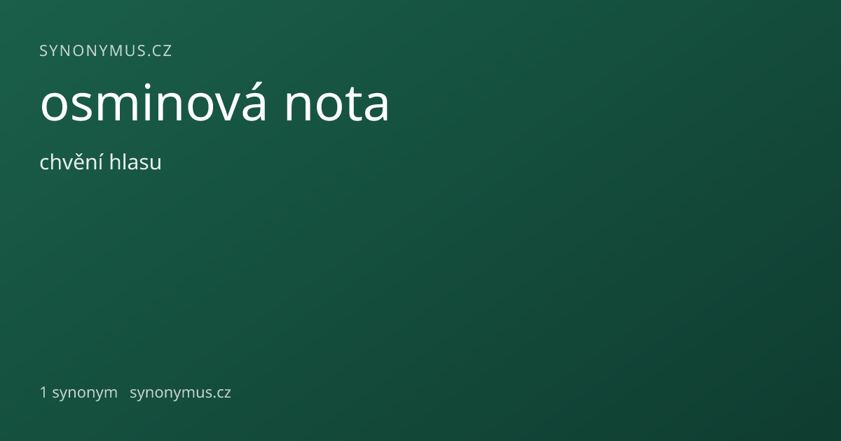 Náhled odkazu: osminová nota
