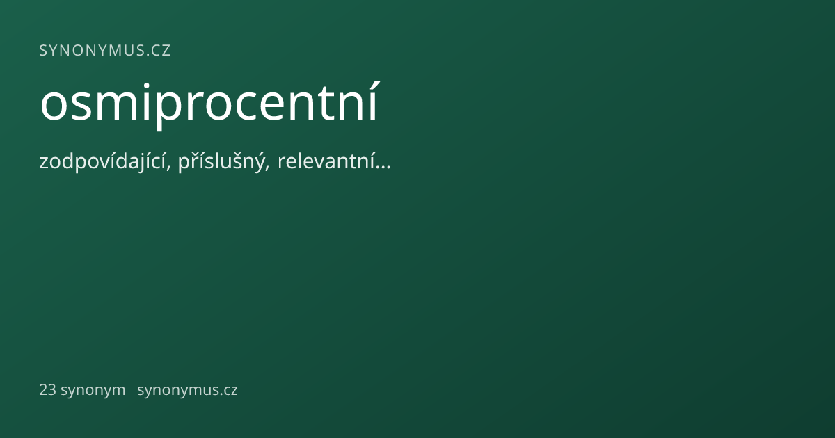 Náhled odkazu: osmiprocentní