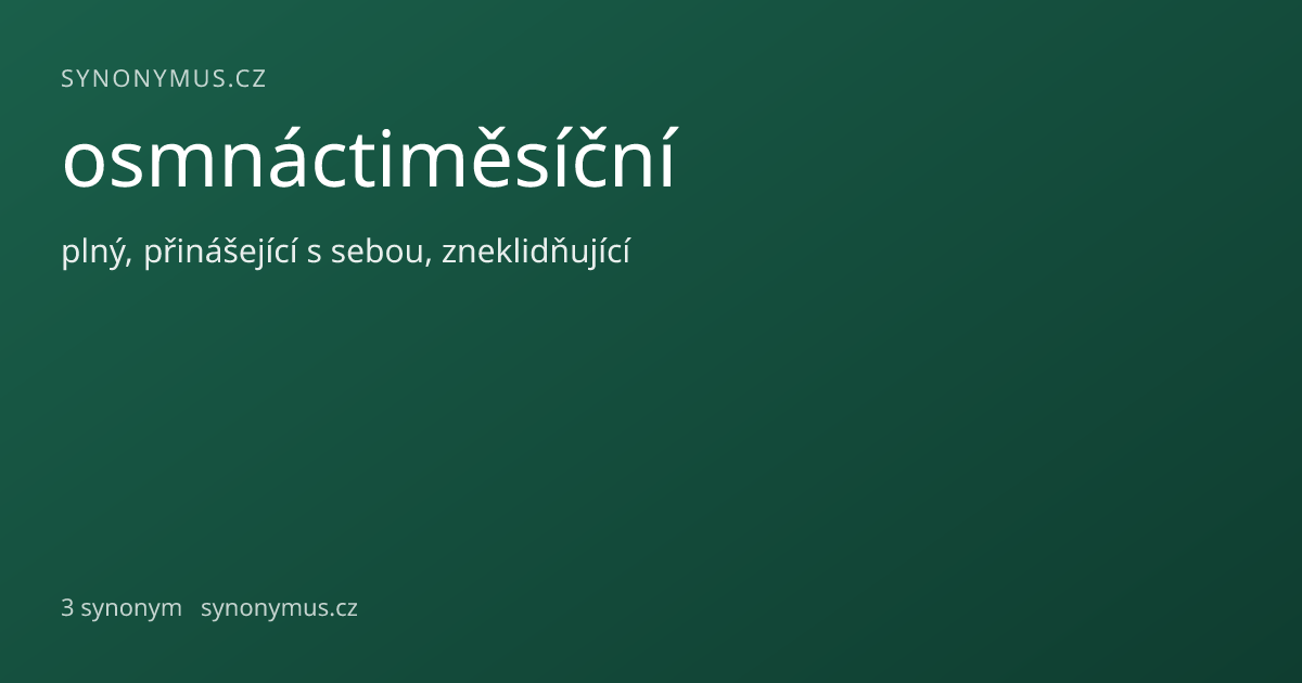Náhled odkazu: osmnáctiměsíční