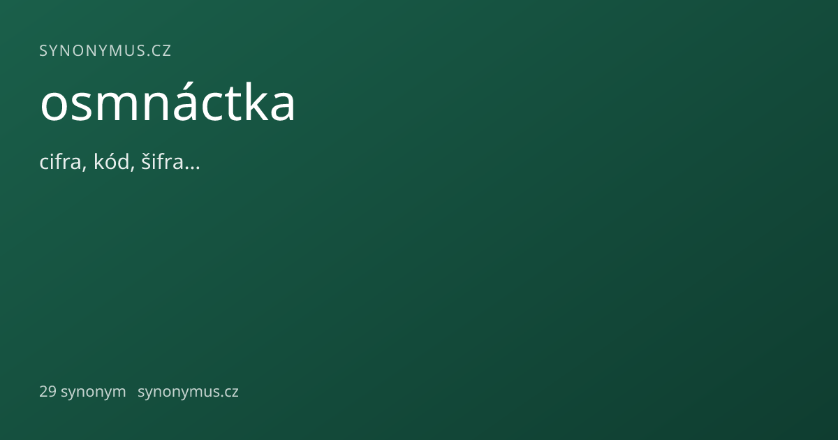Náhled odkazu: osmnáctka