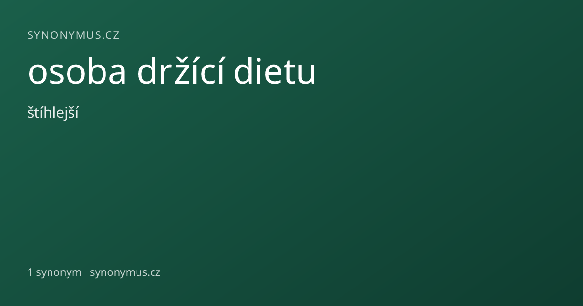 Náhled odkazu: osoba držící dietu