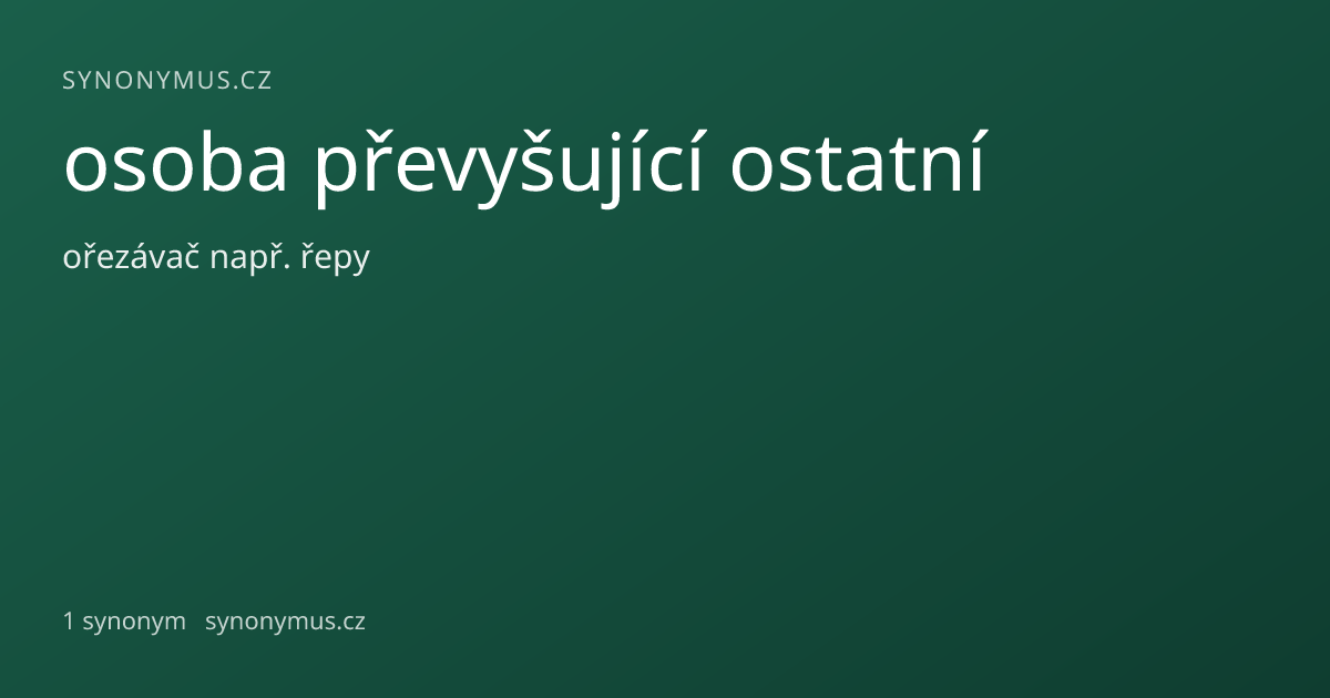 Náhled odkazu: osoba převyšující ostatní