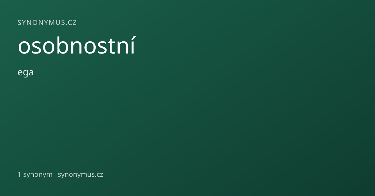 Náhled odkazu: osobnostní