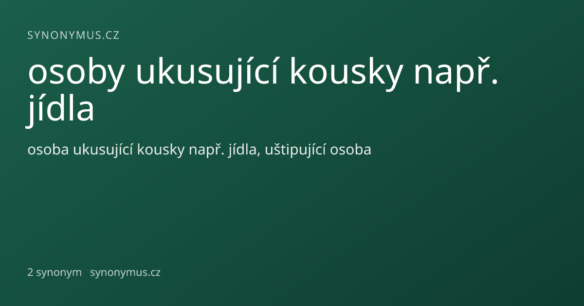 Náhled odkazu: osoby ukusující kousky např. jídla