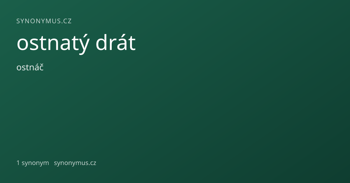 Náhled odkazu: ostnatý drát