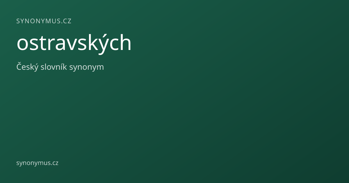 Náhled odkazu: ostravských
