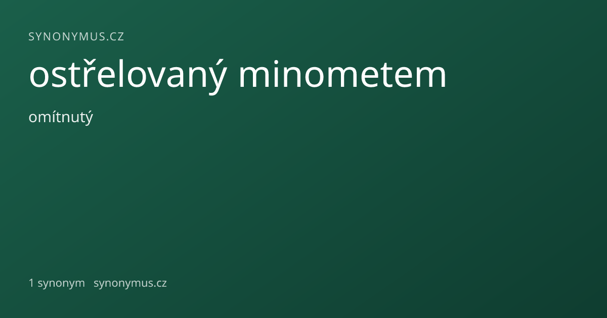 Náhled odkazu: ostřelovaný minometem
