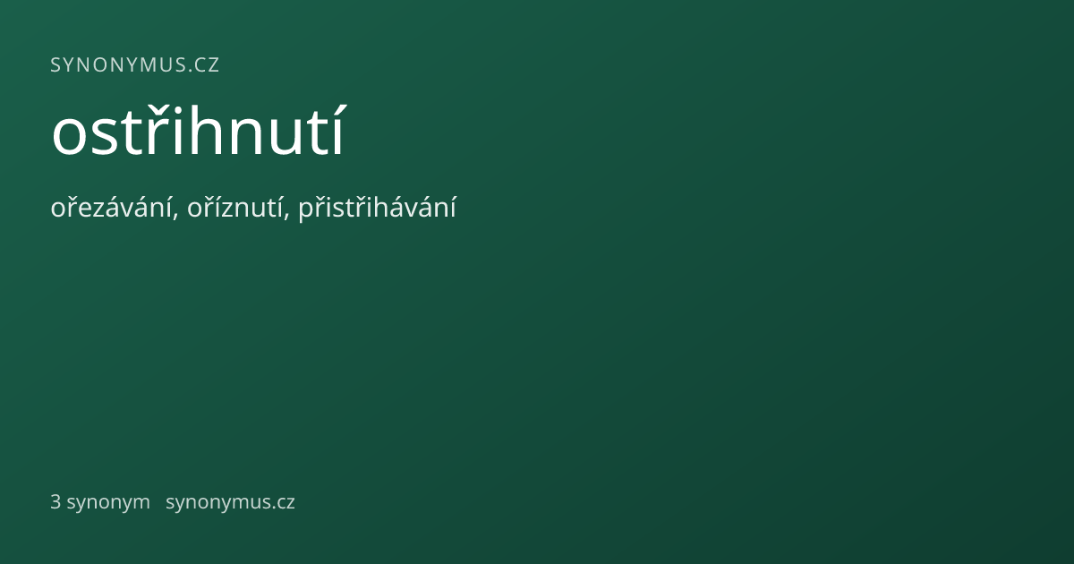 Náhled odkazu: ostřihnutí