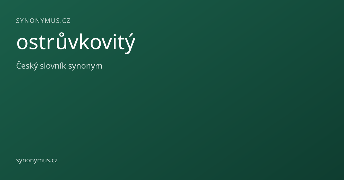 Náhled odkazu: ostrůvkovitý