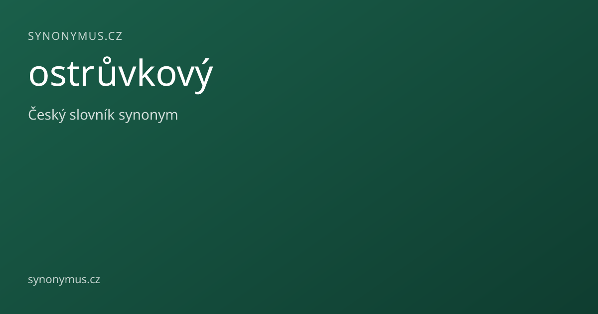 Náhled odkazu: ostrůvkový