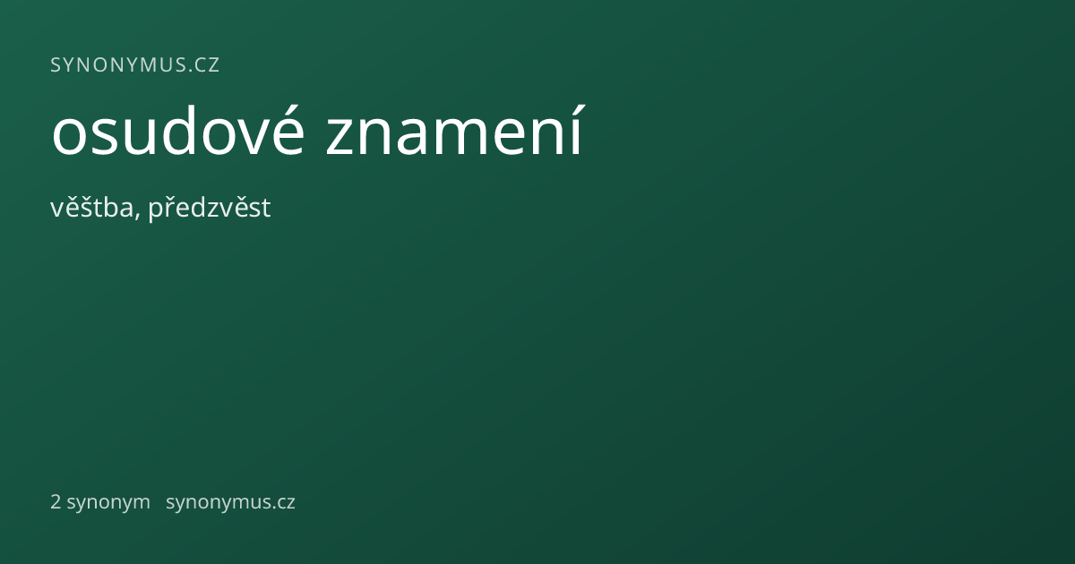 Náhled odkazu: osudové znamení