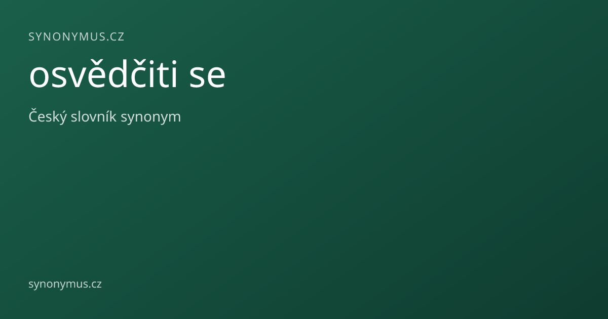 Náhled odkazu: osvědčiti se