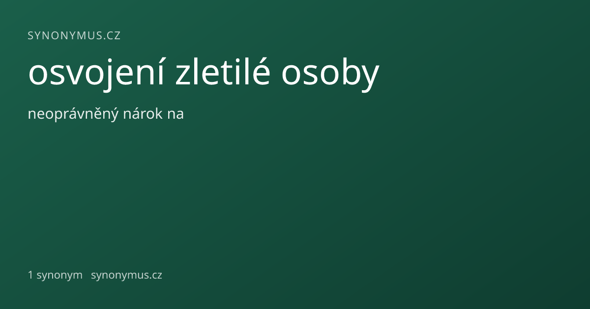 Náhled odkazu: osvojení zletilé osoby