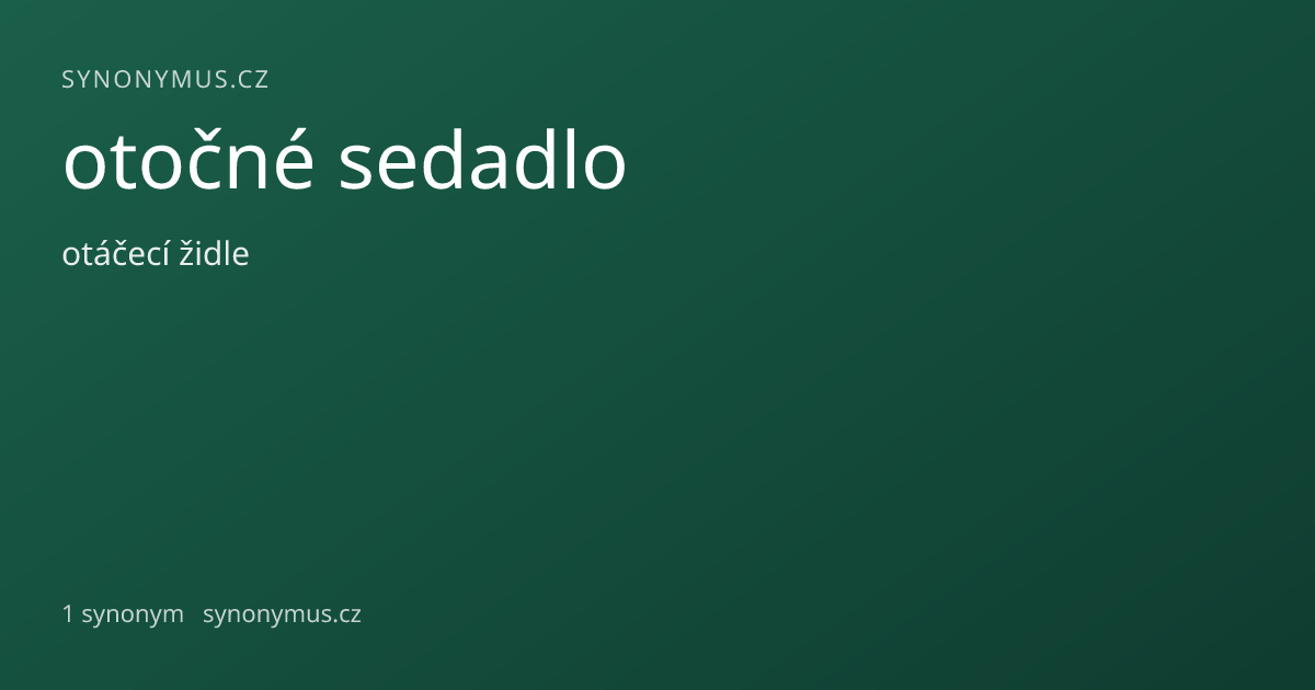 Náhled odkazu: otočné sedadlo