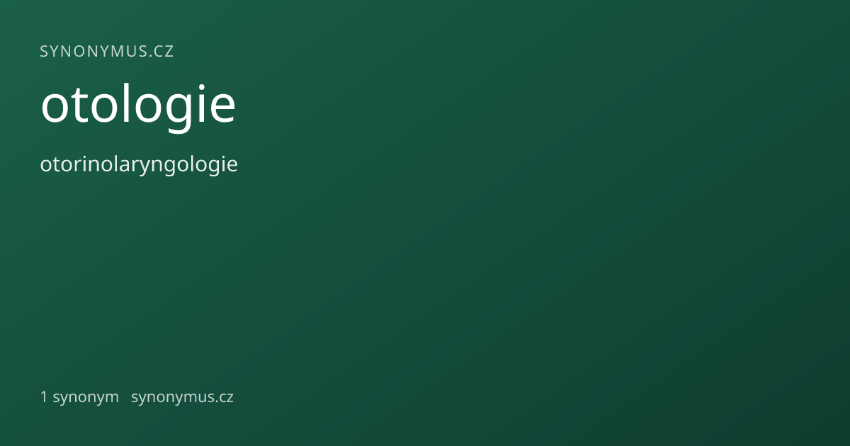 Náhled odkazu: otologie
