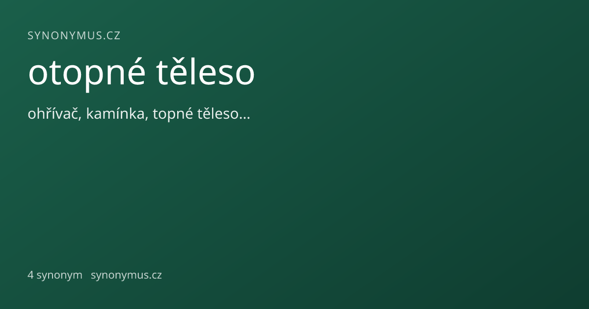 Náhled odkazu: otopné těleso