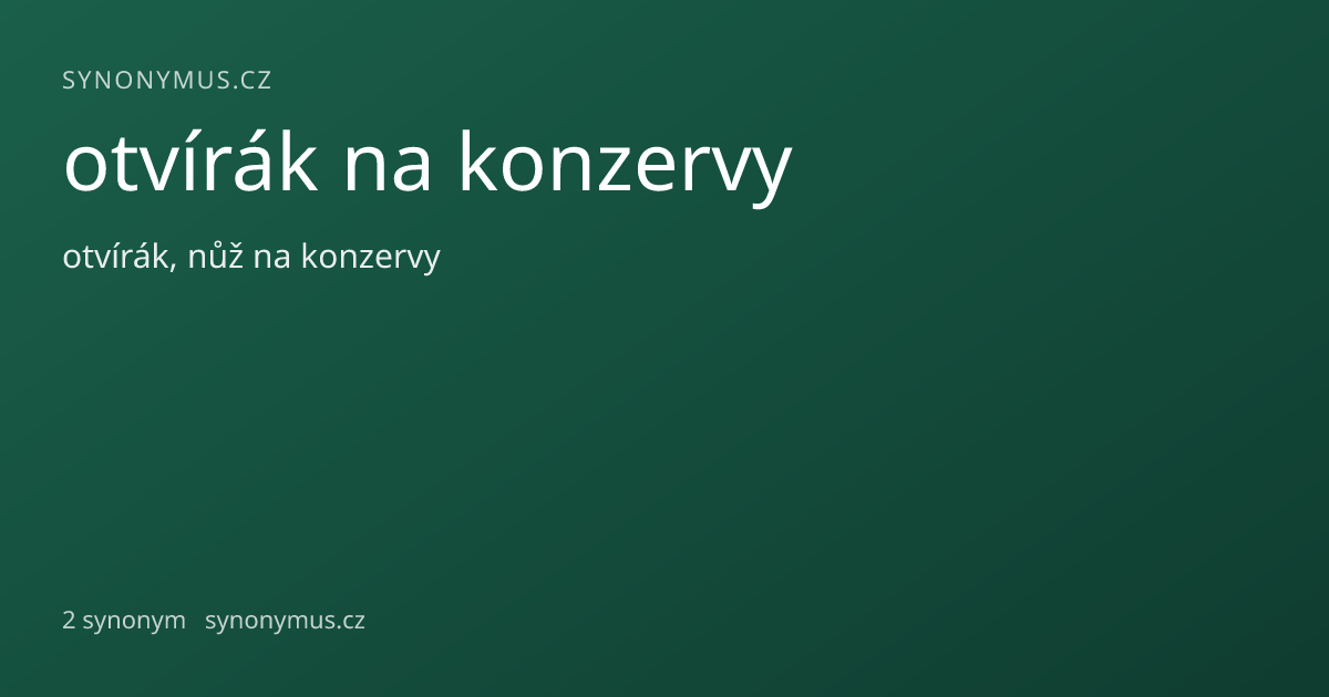 Náhled odkazu: otvírák na konzervy