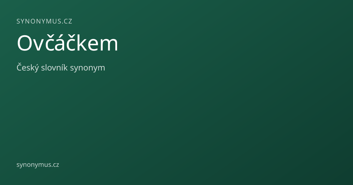 Náhled odkazu: Ovčáčkem