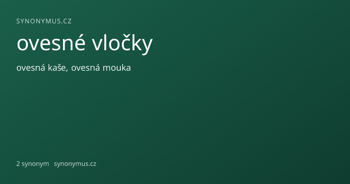 Náhled odkazu: ovesné vločky