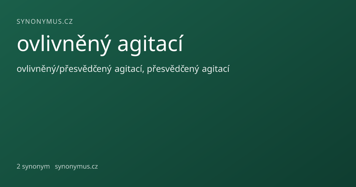 Náhled odkazu: ovlivněný agitací