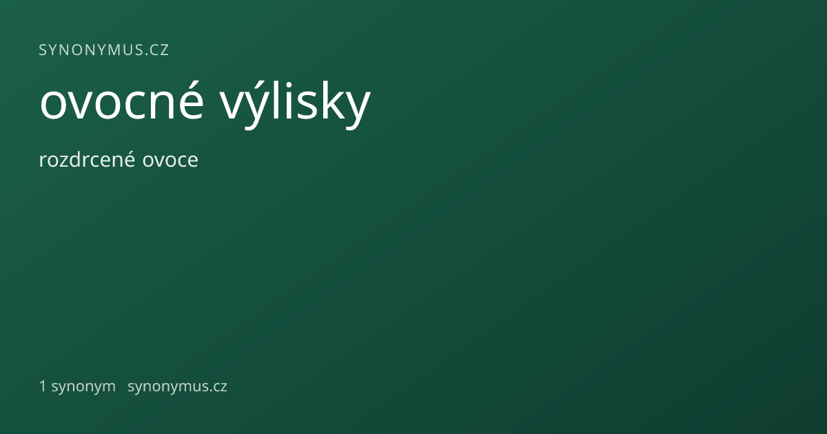 Náhled odkazu: ovocné výlisky