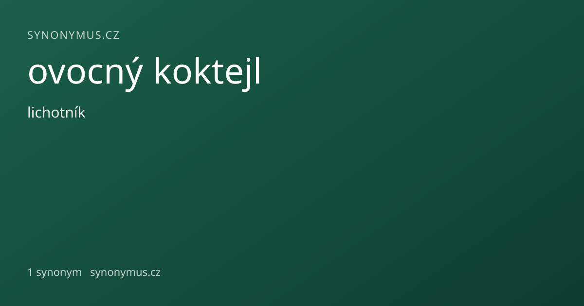 Náhled odkazu: ovocný koktejl