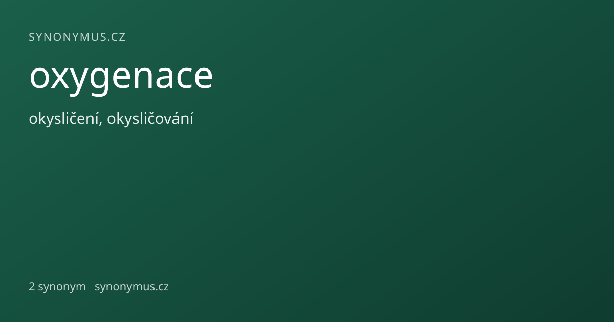 Náhled odkazu: oxygenace