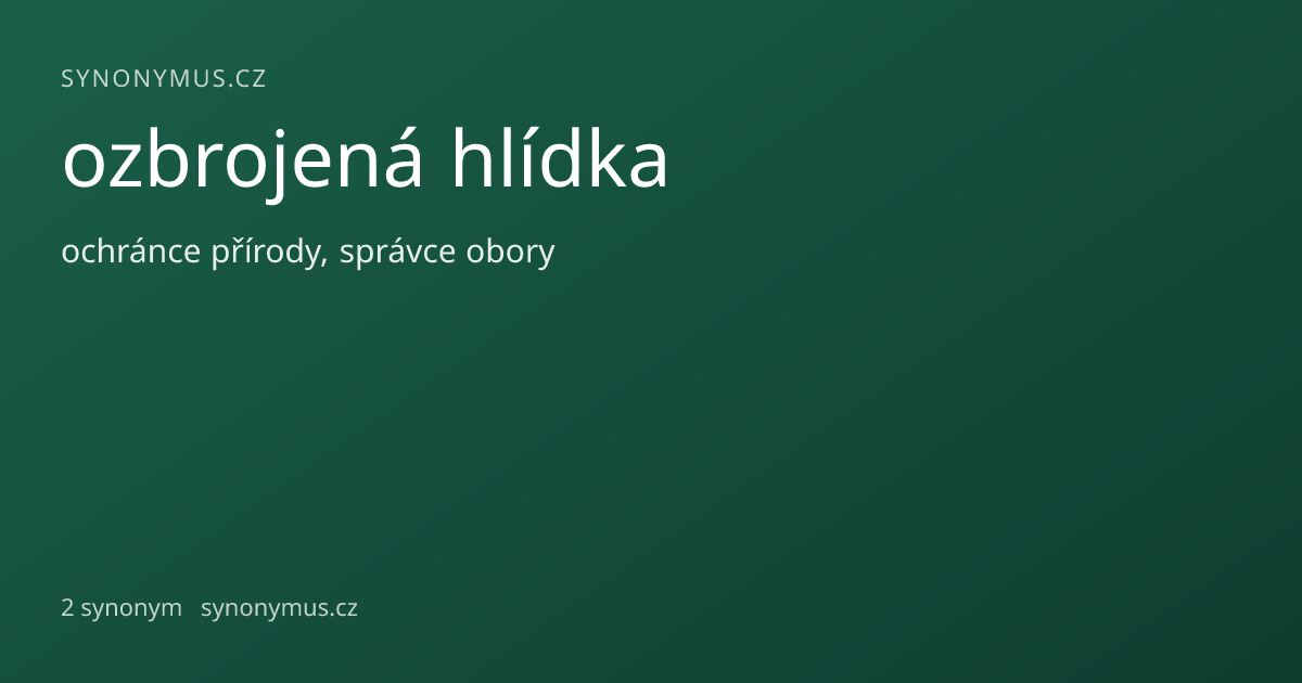 Náhled odkazu: ozbrojená hlídka