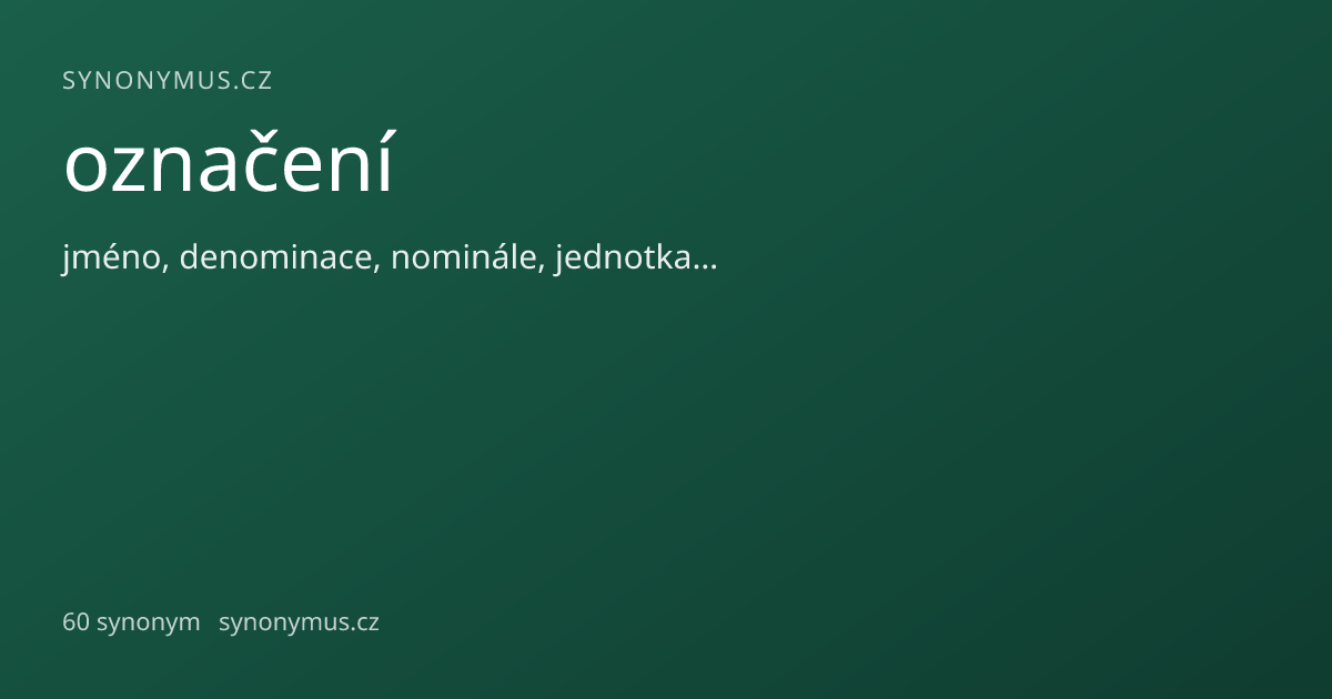 Náhled odkazu: označení