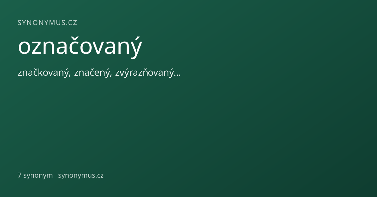 Náhled odkazu: označovaný