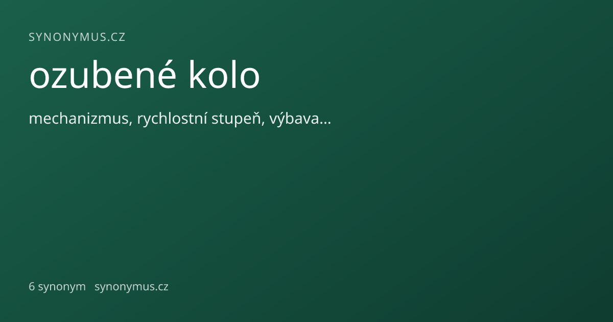 Náhled odkazu: ozubené kolo