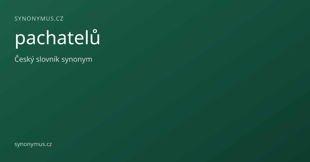 Náhled odkazu: pachatelů