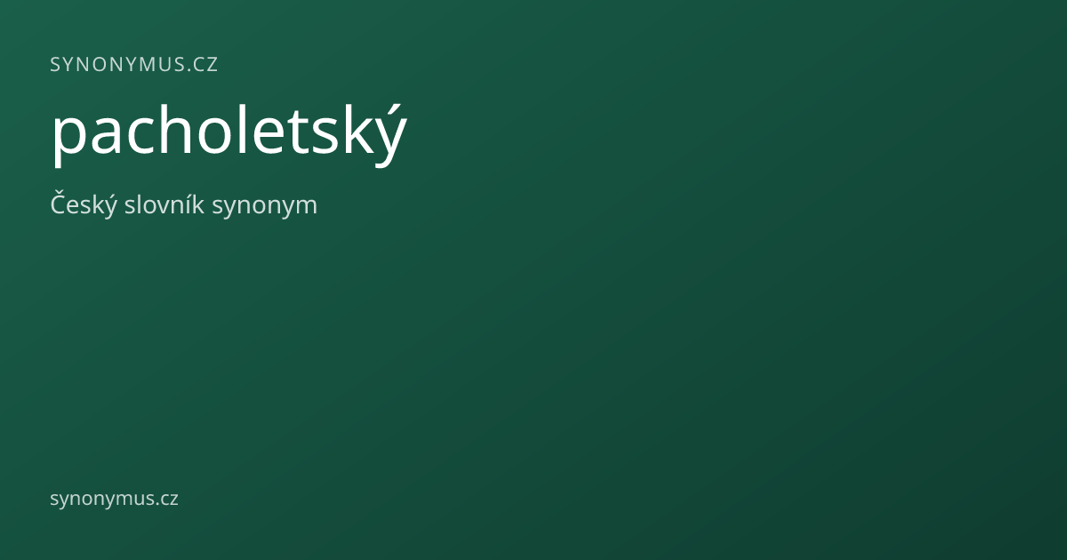 Náhled odkazu: pacholetský