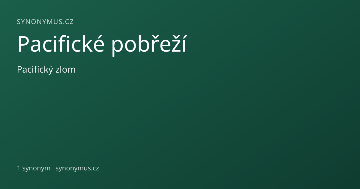 Náhled odkazu: Pacifické pobřeží